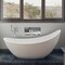Alfi Brand 73" White Solid Surface Smooth Resin Soaking Slipper Bathtub AB9951 - alternate 1
